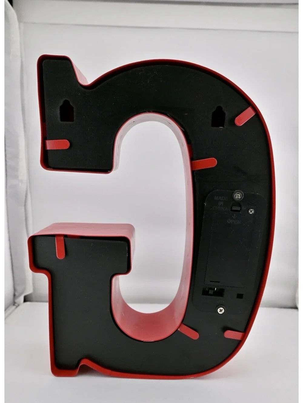F and G Alphabet LED Letter Sign Red Metal English Letters Hanging Lights 10